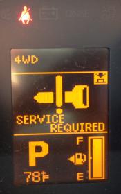 Mitsubishi Outlander Parking Brake Service Required