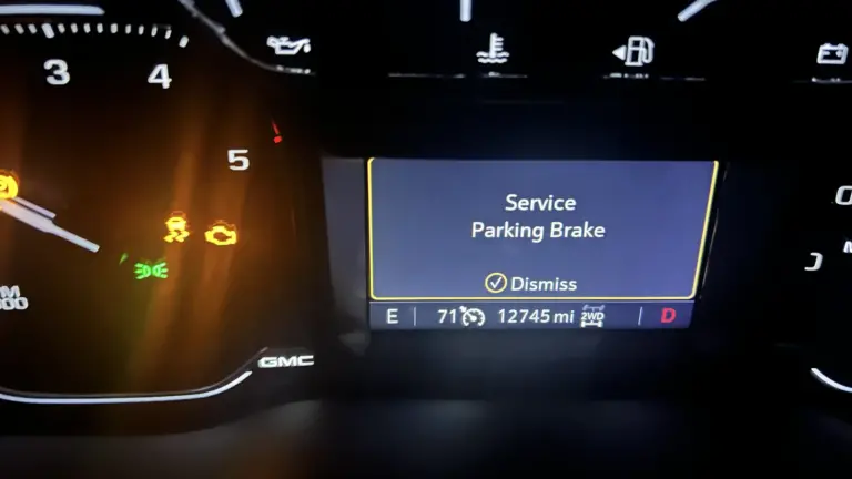 Service Parking Brake GMC Sierra