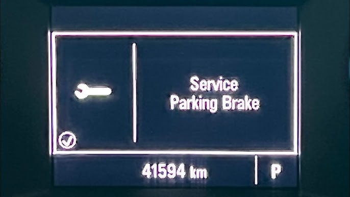 2018 Equinox Parking Brake Service Mode