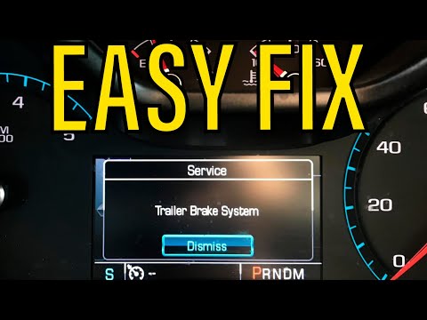 Service Trailer Brake System 2013 Silverado