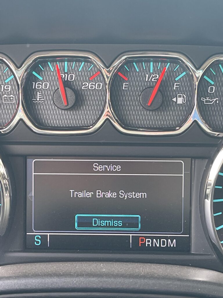 Service Trailer Brake System 2017 Silverado