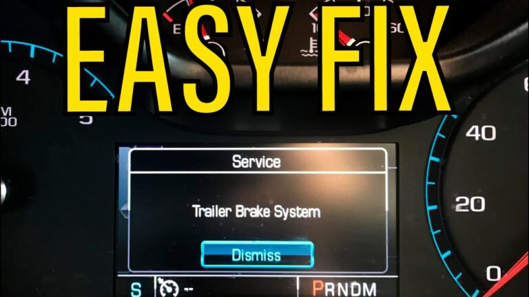 Service Trailer Brake System GMC