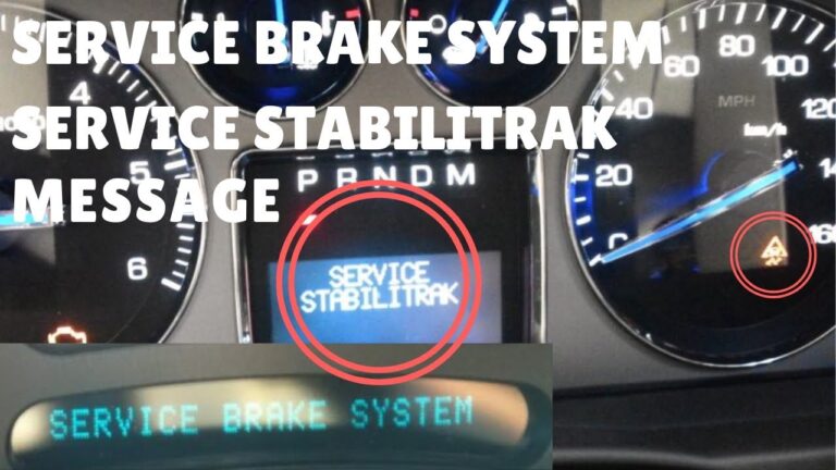 Service Stabilitrak Service Traction Control Service Brake Assist