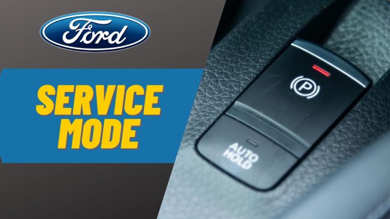 ford focus electronic parking brake service mode