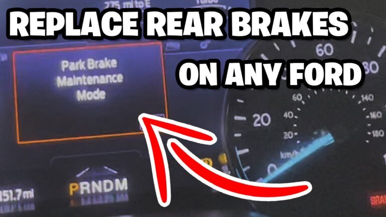 2020 Ford Explorer Brake Service Mode