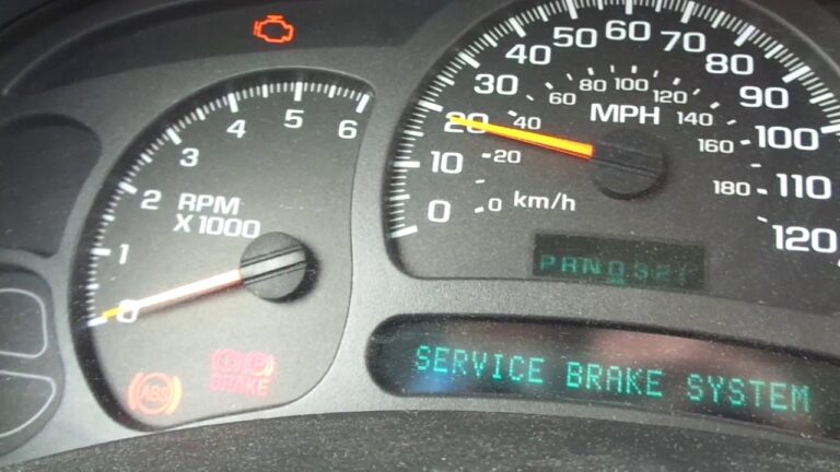 2003 Chevy Silverado Service Brake System