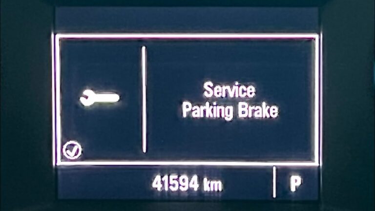 2018 Chevy Traverse Parking Brake Service Mode