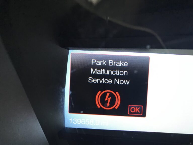 Ford Fusion Park Brake Malfunction Service Now