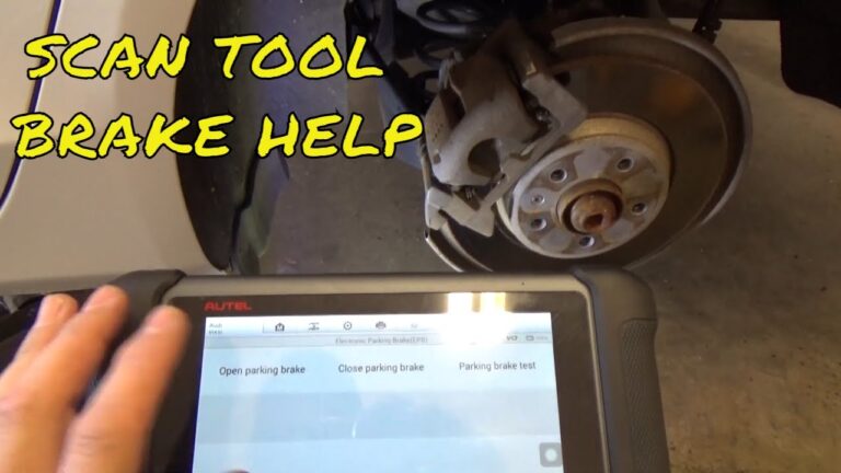 Scan Tool With Brake Service Mode