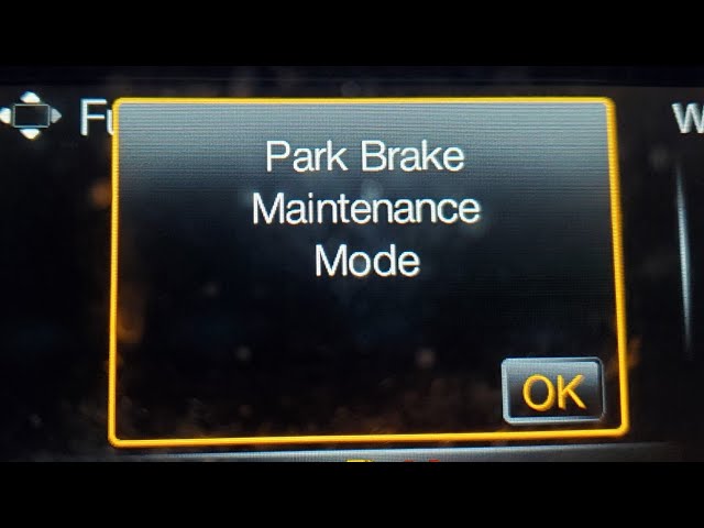 F150 Brake Service Mode